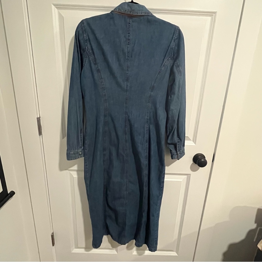 ISABELLA BIRD | Chambray Blue Jean Maxi Dress -Size 8 - Picture 2 of 16